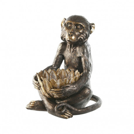 Dekoratiivkuju Home ESPRIT Kuldne Tumepruun Ahv 40 x 37 x 50 cm