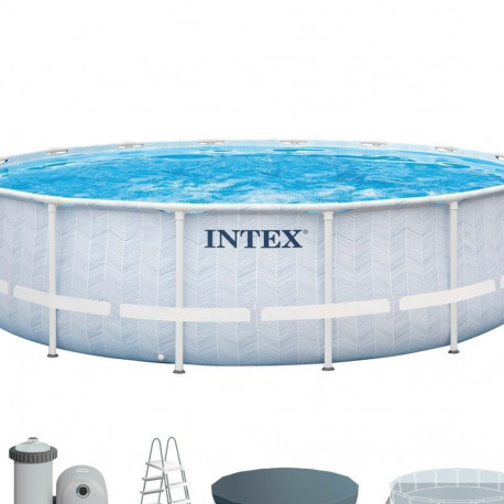Baseins Noņemams Intex Chevron Prism Apaļa 427 x 107 cm