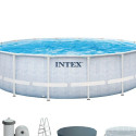 Baseins Noņemams Intex Chevron Prism Apaļa 427 x 107 cm