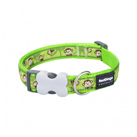 Koera kaelarihm Red Dingo STYLE MONKEY LIME GREEN 15 mm x 24-36 cm