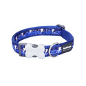 Dog collar Red Dingo STYLE LIGHTNING Navy Blue