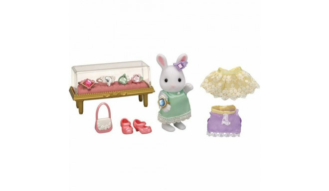 Playset Sylvanian Families The Snow Bunny Fashion Suitcase and Big Sister