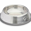 Dog Feeder Silver Grey Rubber Metal 15 x 4 x 15 cm (24 Units)