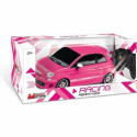 Remote-Controlled Car Mondo Fiat 500 Abarth Pink 1:14