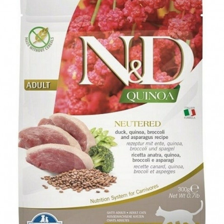 Cat food Farmina N&D Quinoa Adult Duck Broccoli 300 g