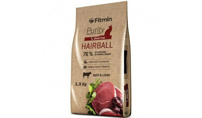 Cat food Fitmin Purity Hairball Adult Veal 1,5 Kg