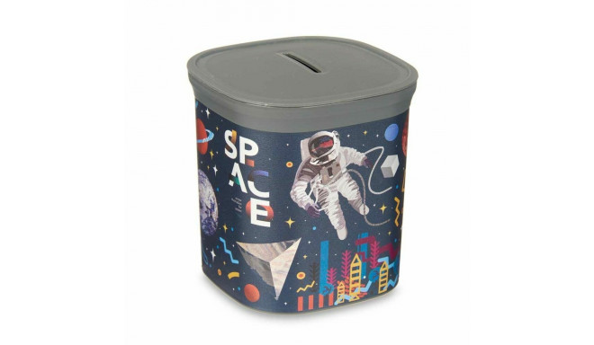 Money box Multicolour Astronaut Plastic 9 x 10,2 x 9 cm (48 Units)