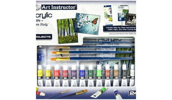 Acrylic Paint Set Royal & Langnickel Art Instructor 24 Предметы Разноцветный