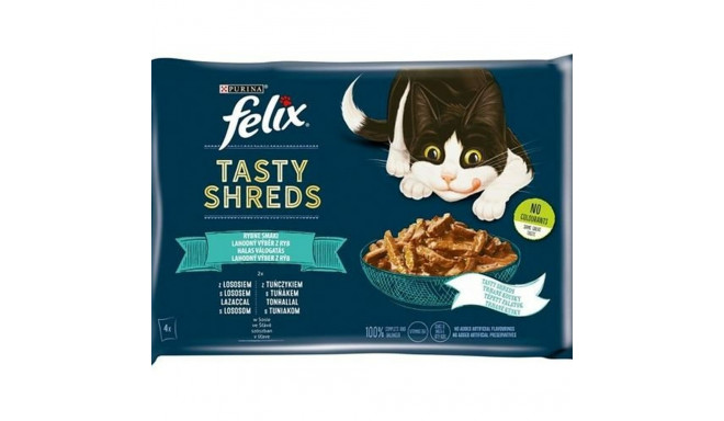 Корм для котов Purina Tasty Shreds Лососевый Тунец 4 x 80 g