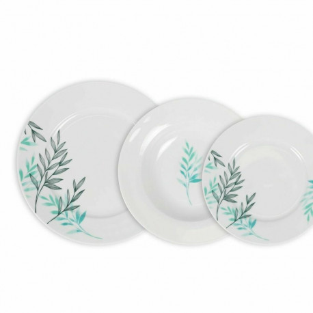 Dinnerware Set La Mediterránea Lora Circular 18 Pieces (2 Units)