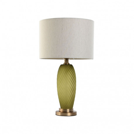 Desk lamp Home ESPRIT Green Beige Golden Crystal 50 W 220 V 36 x 36 x 61 cm