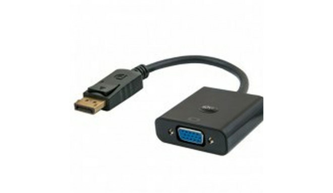 DisplayPort to VGA adapter Savio CL-90 Black 20 cm