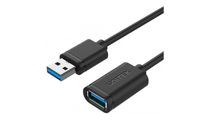 USB-kaabel Unitek Y-C459GBK Isaspistik/Pistikupesa Must 2 m