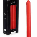 Candle Set Red 2 x 2 x 20 cm (12 Units)