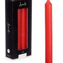 Candle Set Red 2 x 2 x 20 cm (12 Units)