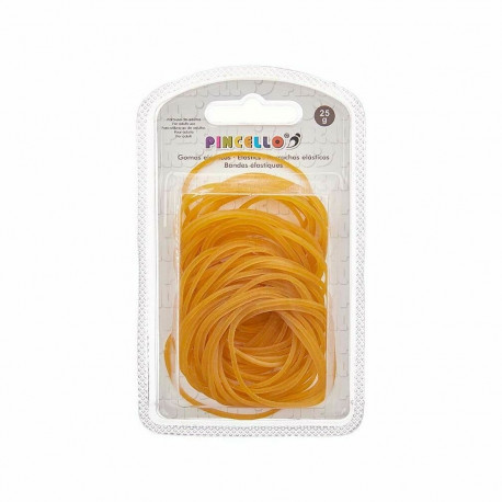 Elastic bands Pincello 402 402 Yellow 7,5 x 12,5 x 2 cm Large (24 Units)