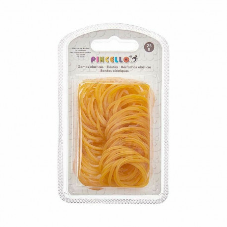 Elastic bands Pincello 403 403 Yellow 7,5 x 13 x 2 cm Small (24 Units)