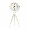 Table clock Tripod White Metal 12 x 30 x 12 cm (4 Units)