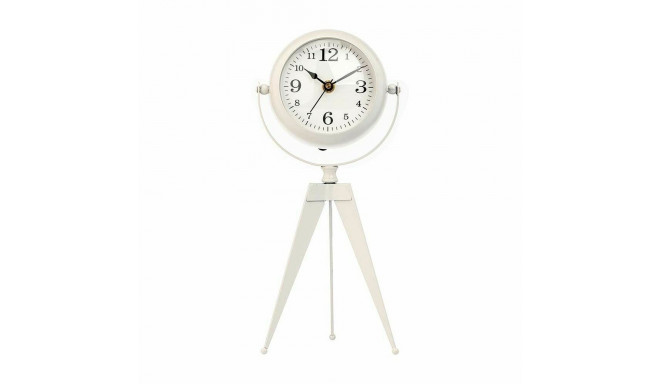 Zegar stołowy Tripod Valge Metall 12 x 30 x 12 cm (4 Ühikut)