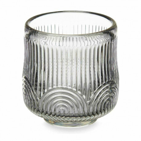 Svijećnjak Gift Decor GJS7678BS-GRA GJS7678BS-GRA Hall Kristall 7,5 x 7,8 x 7,5 cm Triibud (12 Ühiku