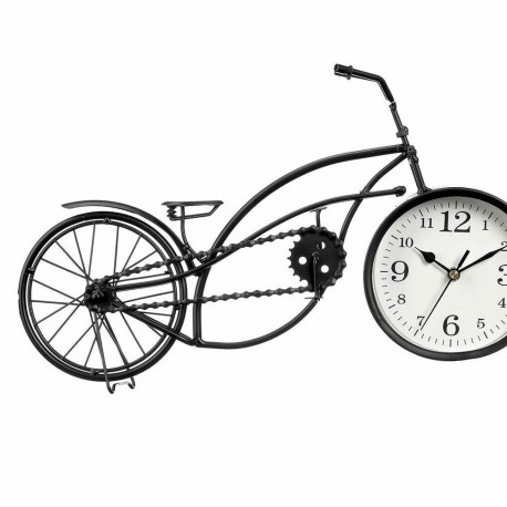 Table clock Bicycle Black Metal 42 x 24 x 10 cm (4 Units)