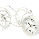 Table clock Bicycle White Metal 40 x 19,5 x 7 cm (4 Units) Table clock Bicycle White Metal 40 x 19,5 x 7 cm (4 Units)