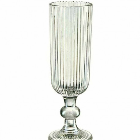 Champagne glass Vivalto OCT-DK80006C OCT-DK80006C Green Glass 160 ml Stripes (6 Units)