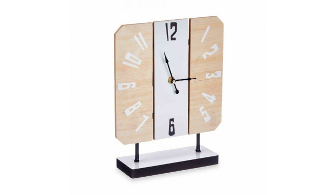 Table clock Gift Decor 22STC315-1 22STC315-1 White Wood (6 Units)