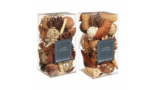 Decorative Potpourri Balts Brūns Sarkans 14 x 30,5 x 14 cm (6 gb.)