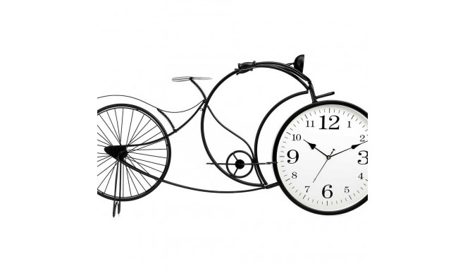 Table clock Bicycle Black Metal 95 x 50 x 12 cm