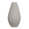 Vase Stripes Grey Ceramic 26 x 49 x 26 cm Vase Stripes Grey Ceramic 26 x 49 x 26 cm