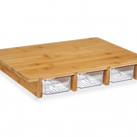 Cutting board Kinvara KT216001-4 KT216001-4 Brown Transparent Natural 40 x 6 x 28 cm