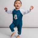 Baby's Long-sleeved Romper Suit Mickey Mouse Blue - 36 Months