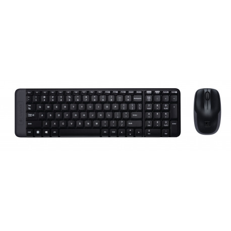 Logitech MK220 Combo Wireless Keyboard and Mouse US Black