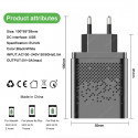 5 Ports Quick Charge 3.0 USB Charger Adapter For Fast Charging