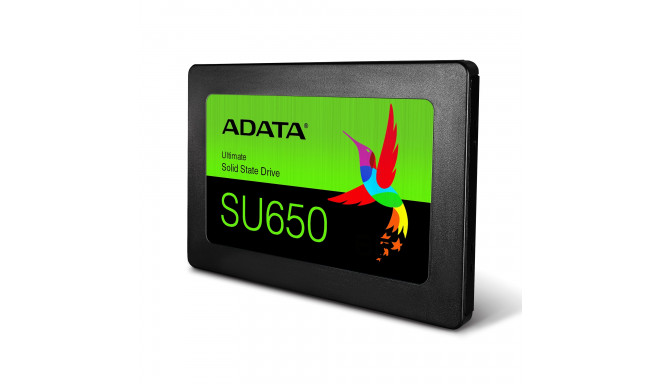 ADATA  SSD||SU650|960GB|SATA 3,0|Write speed 450 MBytes/sec|Read speed 520 MBytes/sec|2,5"|TBW 560 T