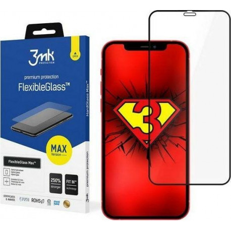 3MK FlexibleGlass Max iPhone 12/12 Pro6.1" black