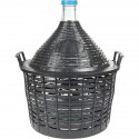 DEMIJOHN FOR WINE IN PLASTIC BASKET 20 L