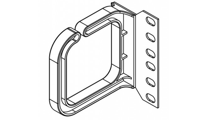 CONTEG Plastic cable brackets 80x80 MM, horizontal