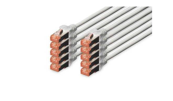 Digitus CAT 6 S/FTP patch cord, 10 units
