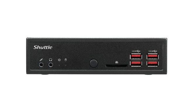 Shuttle XPC slim Barebone DH32U5, Intel i5-1135G7, 4x HDMI 2.0b 2x LAN, 2x COM, incl. VESA 24/7 perm