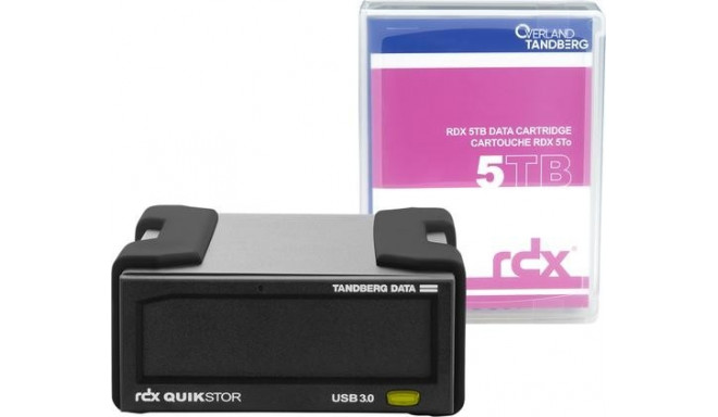 Overland-Tandberg O-T RDX External drive kit with 5TB HDD, black, USB3+