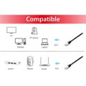 Equip Cat.6A Platinum S/FTP Patch Cable, 10m, Black