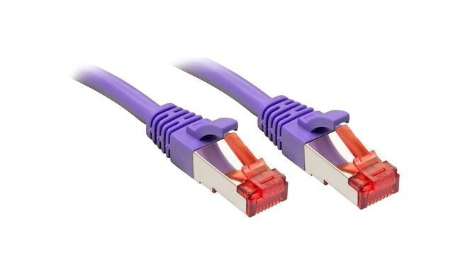 Lindy Rj45/Rj45 Cat6 3m networking cable Purple S/FTP (S-STP)