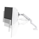 Ergotron HX Series HX Desk Monitor Arm with HD Pivot (white)