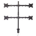 Lindy Quad Display Bracket w/ Pole & Desk Clamp