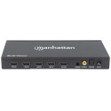 Manhattan 1080p 4-Port HDMI Multiviewer Switch, Switch with Four Inputs on One Display, Video Bandwi