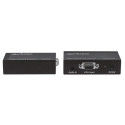 Manhattan VGA Cat5/5e/6 Extender, Extends video and audio signals up to 300m, Black, Three Year Warr