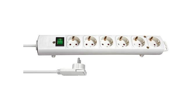 Brennenstuhl 1153320100 power extension 2 m 6 AC outlet(s) Indoor White