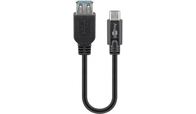Goobay Sync &amp; Charge Super Speed USB-C to USB A 3.0 extension cable, 0.2 m